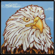 Catalina Island Ceramic Tile - Bald Eagle